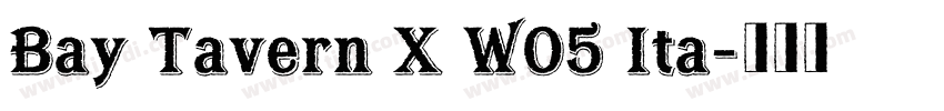 Bay Tavern X W05 Ita字体转换